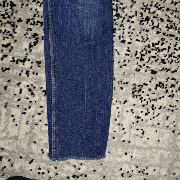 Zara Trafaluc Distressed Ripped Skinny Jeans Blue Size 6 / 38 - Picture 7 of 16